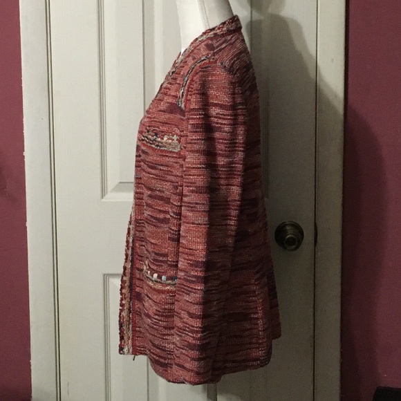 HP 🎉St John knit jacket wool blend multicolor - Picture 2 of 8